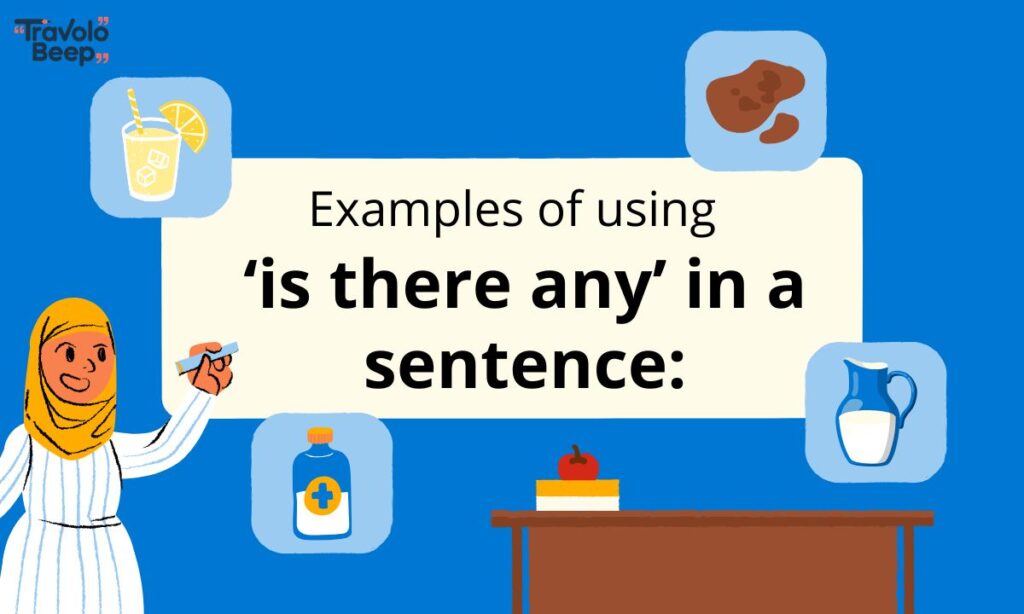 Examples of using ‘is there any’ in a sentence