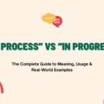 “In Process” vs “In Progress”